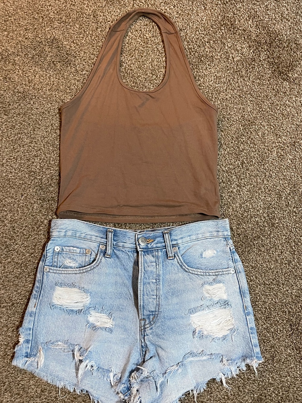 Backless Halter Top